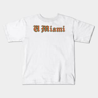 UMiami Sticker Kids T-Shirt